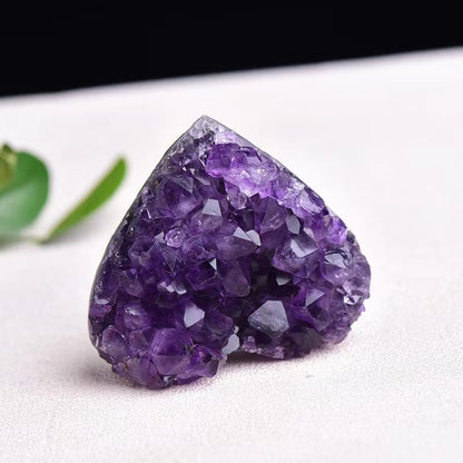 Brazilian Amethyst Heart