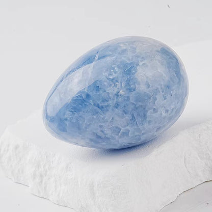 Blue Calcite Egg Shape