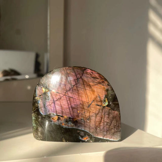 Rainbow labradorite freeform